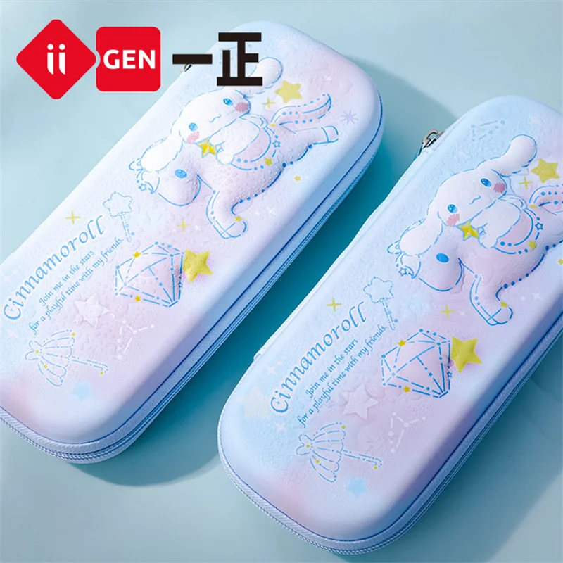 4 pcs/lot Kuromi Melody Pencil Cases For Girls  Cute Sanrio Pencil Box Cinnamoroll Pen Bag Stationery Pouch Office School Supply