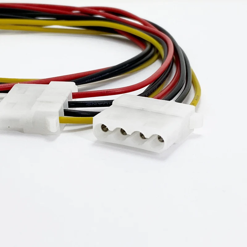 Nuevo Cable de extensión divisor Y de fuente de alimentación IDE Molex 1 a 3 de 4 pines