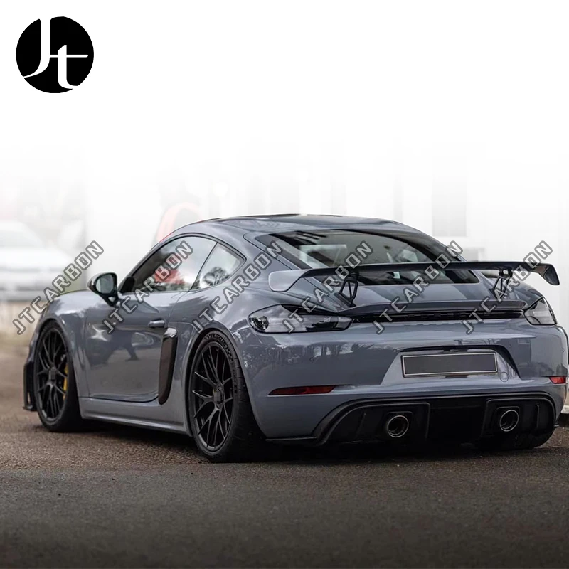 New Car Body Kit for  718 Cayman Boxster Modification GT4 Front Rear Bumper Tail Wing Rear Spoiler PP Material