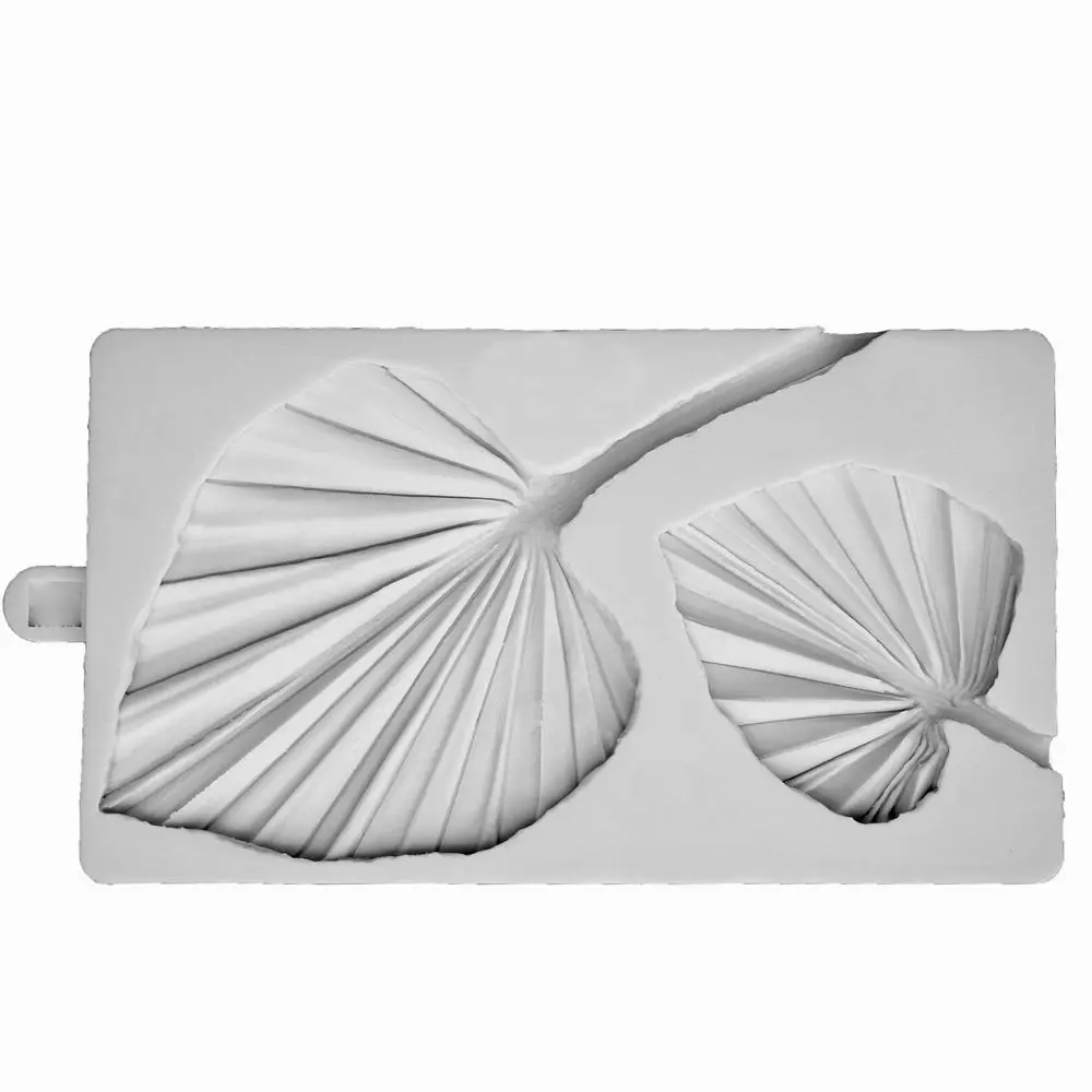 Moule en silicone en forme de lance de palmier, pour décoration de gâteau de noël, outils de cuisson pour pâte à gomme au chocolat