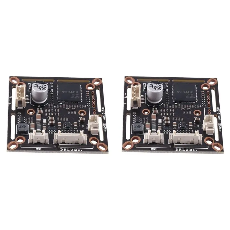 2X Starlight Low Illumination 0.0001Lux NVP2441+IMX323 HD 4-In-1 AHD TVI CVI CVBS 2Mp CCTV Camera Module PCB Board(PAL)