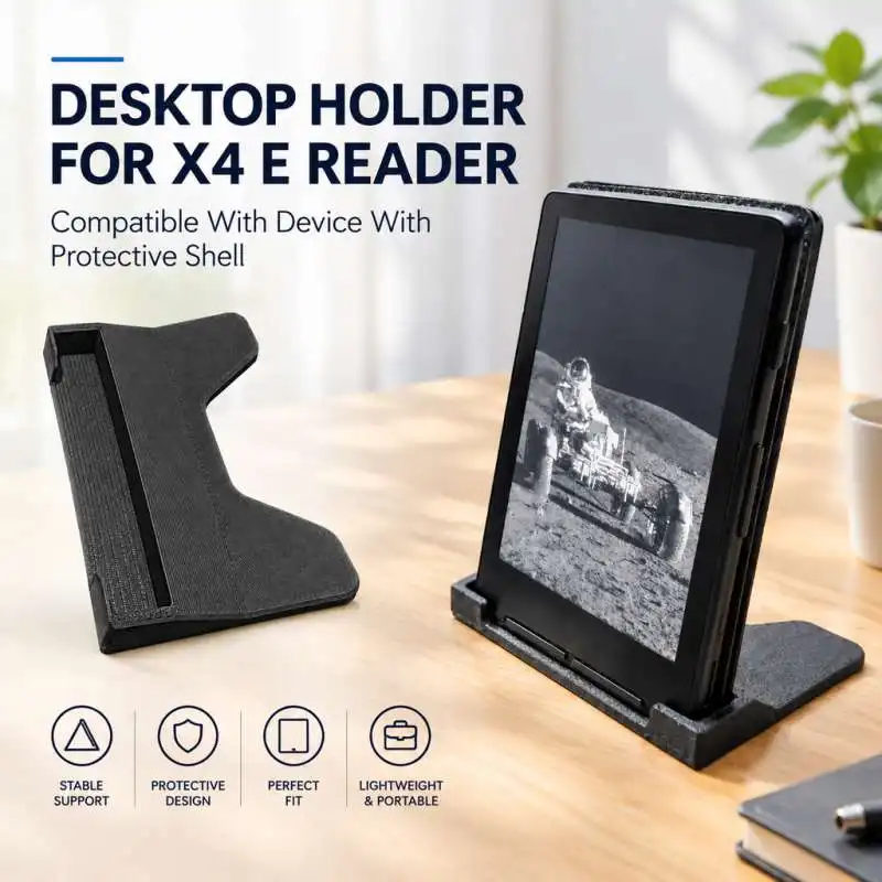 Desktop Holder For X4 E Reader Compatible With Device With Protective Shell