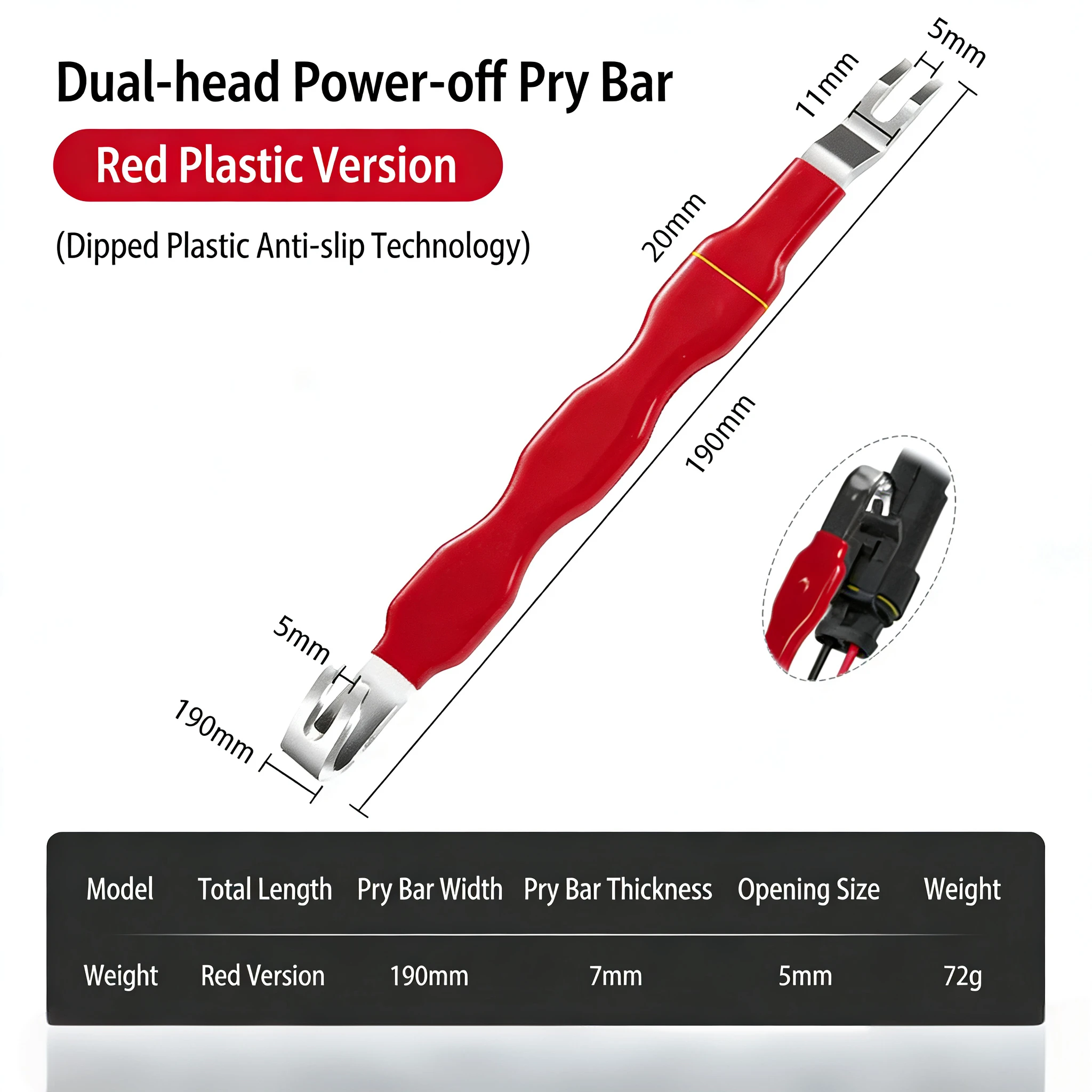 Strumento Portatile per la Separazione e Rimozione dei Connettori dei Terminali Elettrici Autoveicolari — Estrattore Universale per Riparazione e Manutenzione AutoConnettori auto, Estrattore,