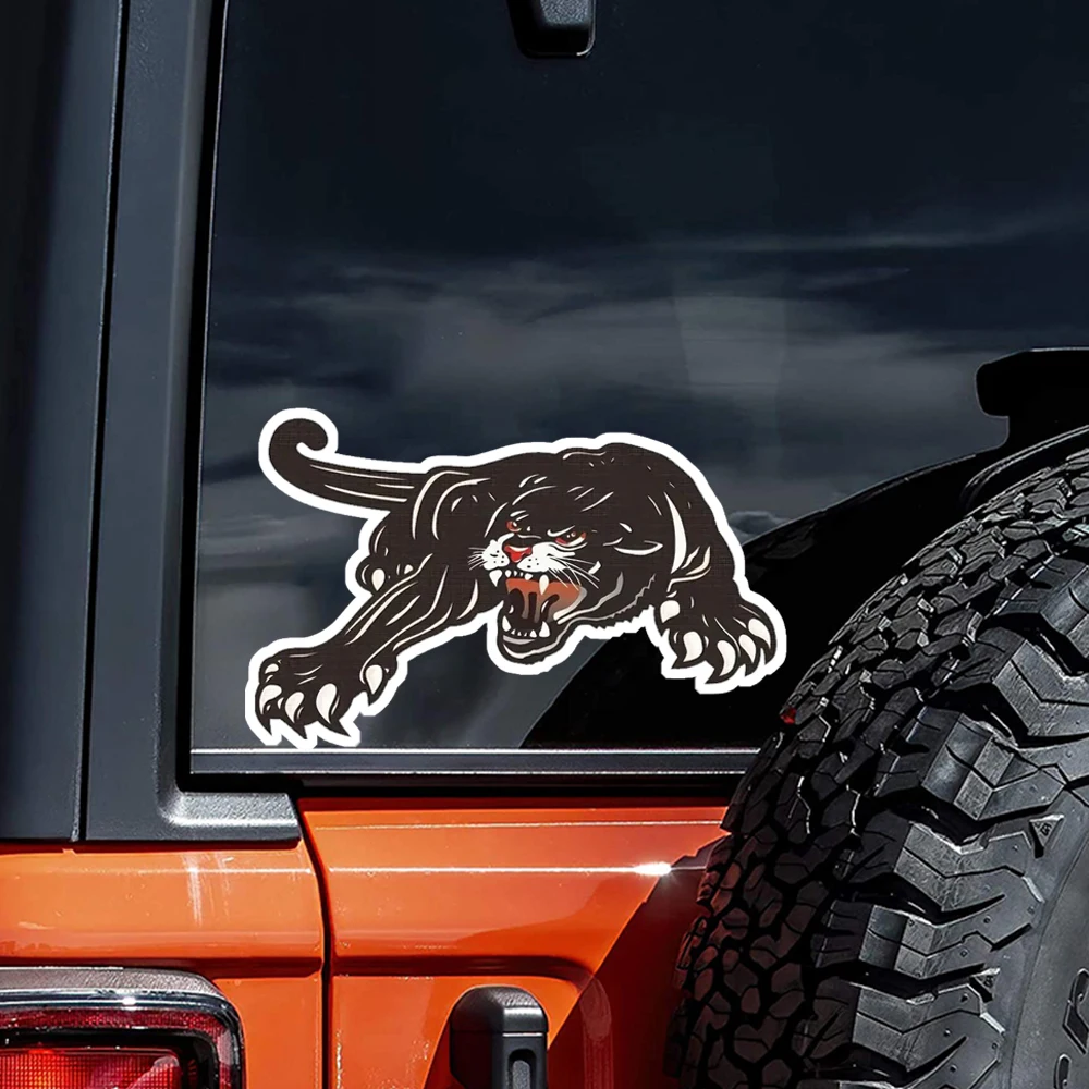 15x9cm Black Panther Car Sticker, Self-adhesive, Waterproof Stickers for Car, Bumper, Window, Laptop, Wall and Glass Surface