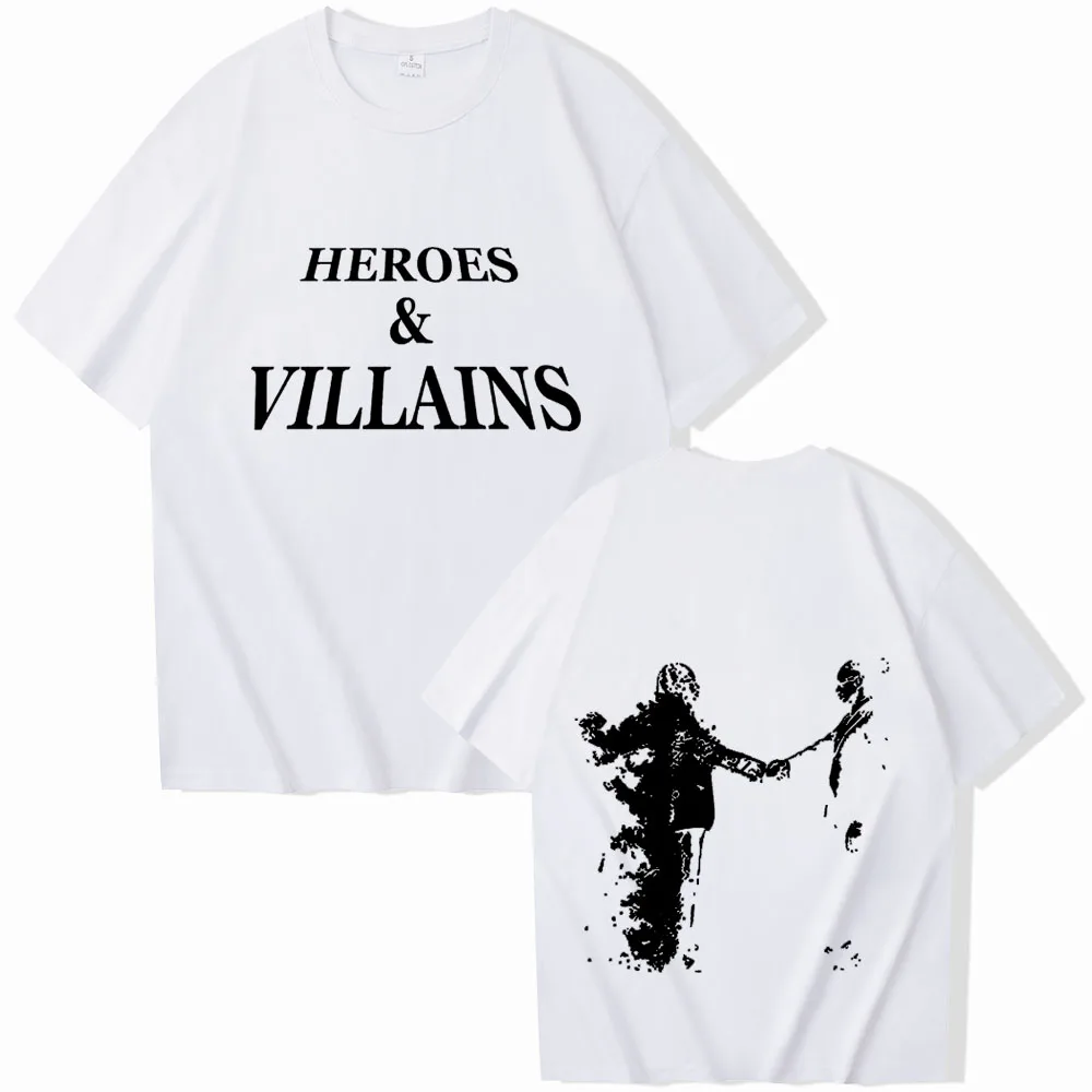 Heroes & Villains Metro Boomin 2024 T-shirt Women Printing O-neck Summer Casual Shirt Oversized T Shirt T Shirt for Men Regular