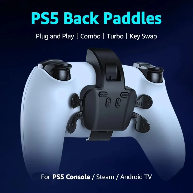 Strike Pack for PS5  Support Programable, Turbo, Mapping Function, Compatible with PS5 PC Mac Android