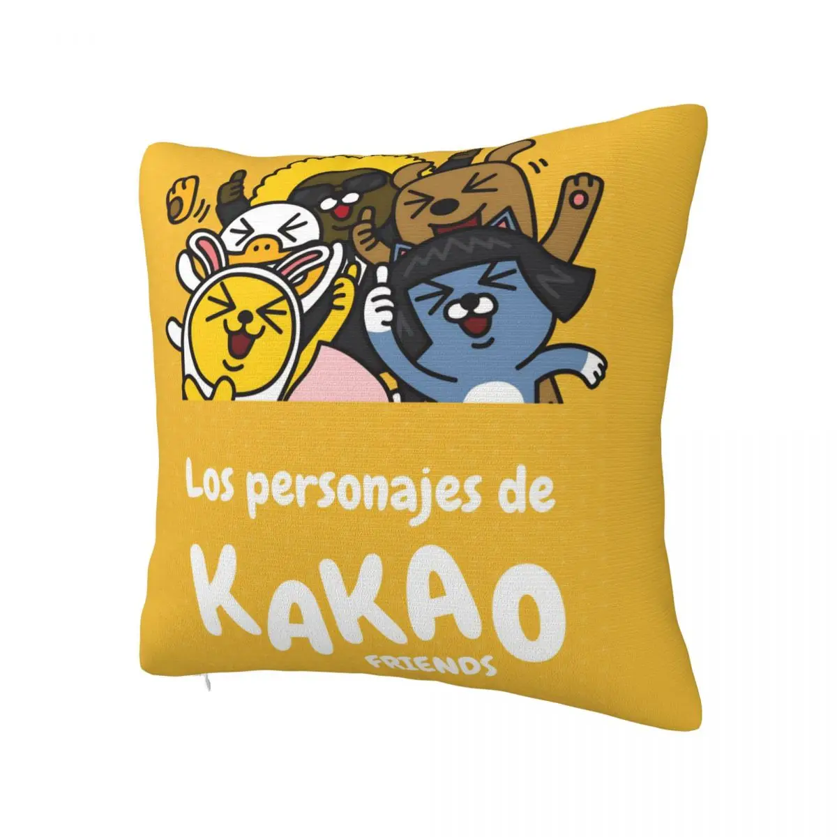 K-Kakaos F-Friends Choonsik Meow Pillowcase Soft Polyester Cushion Cover Decorative Throw Pillow Case Cover Home Square 18''