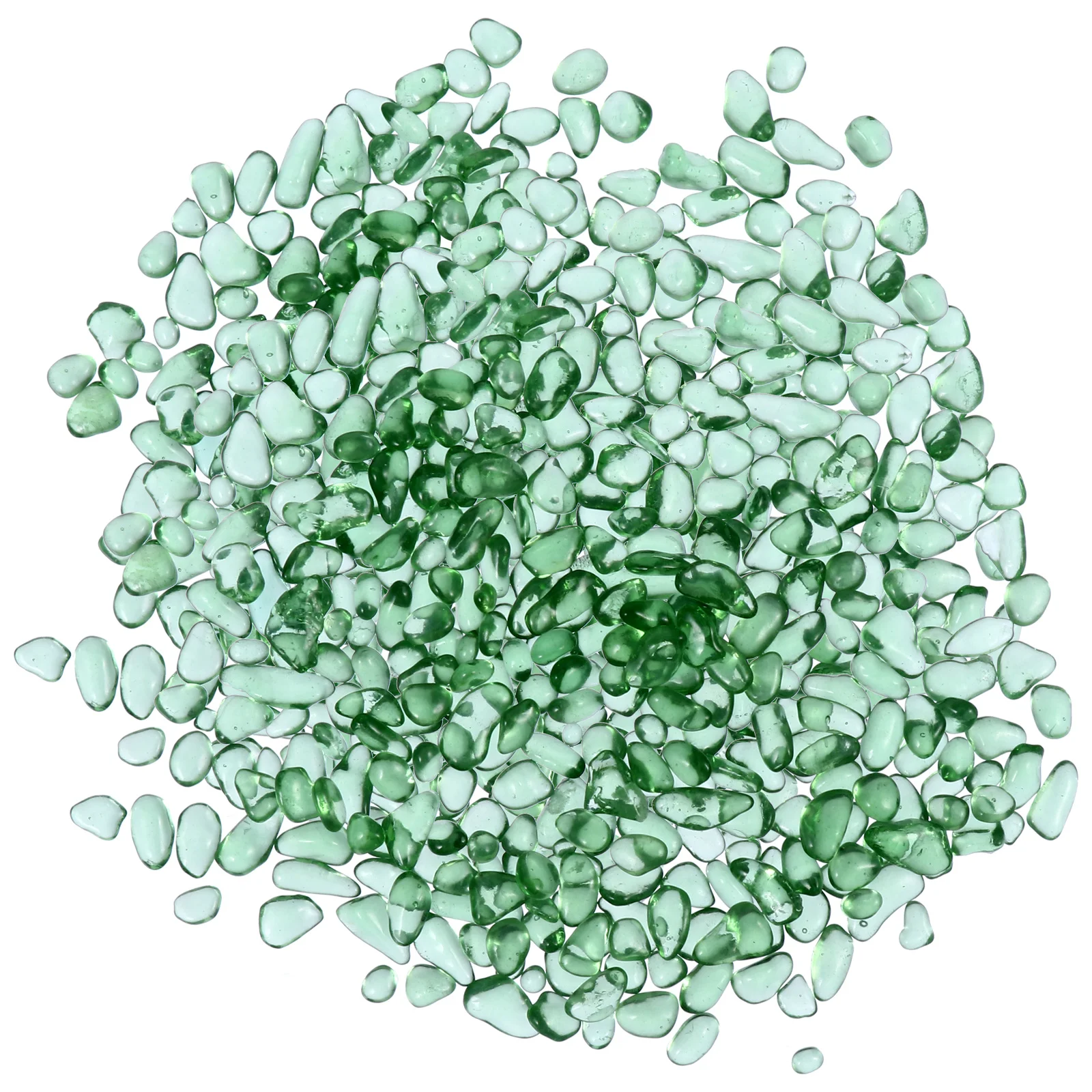 

1Pack Transparent Glass Crystal Stone Aquarium Fish Tank Heavy Glass Gems 500g Colorful Substrate for Fish Bowl Landscaping