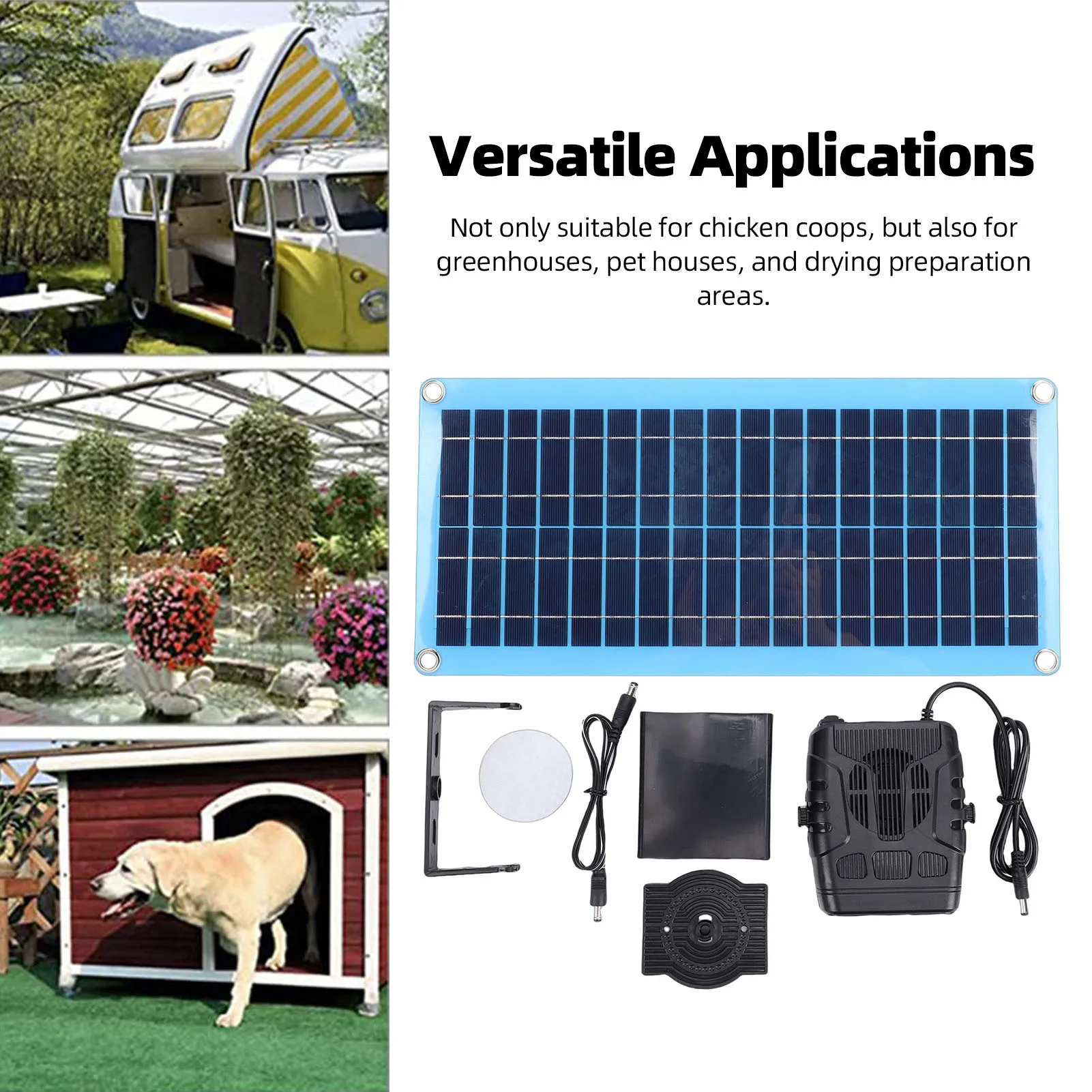 

Солнечный обогреватель 30 Вт, портативный автомобильный обогреватель на солнечной энергии с защитой от перегрева для сушки, обогрева, подогрева домиков для животных, тепловентилятор
