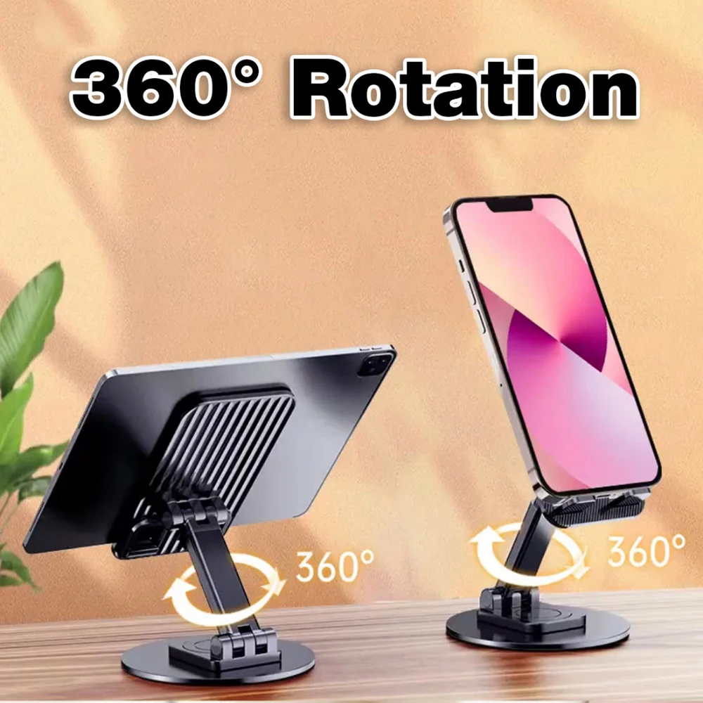 Mobile Phone Stand Adjustable Angle Height Desk Phone Dock Holder Forldable Stand Compatible with iPhone 15 14 13 Pro Smartphone