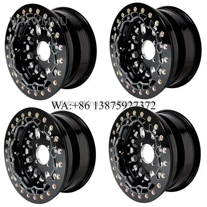 Wmwmnu New Design ATV Beadlock Alloy Wheel High Quality 14 Inch ATV Wheels 4x110 UTV Rims