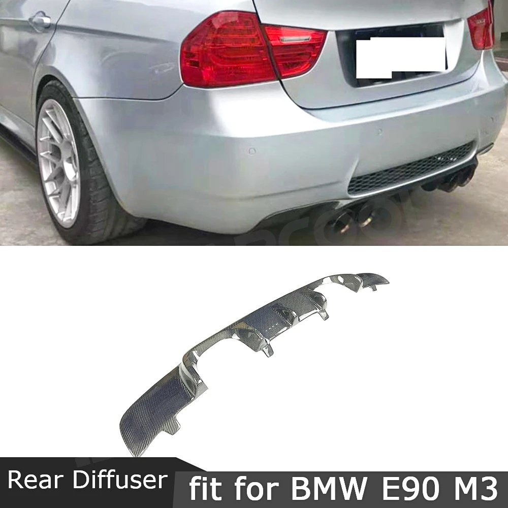 

Carbon Fiber/FRP Carbon Fiber Rear Bumper Lip Diffuser Hugger Cover Plate Guard For BMW 3 Series E90 M3 2005-2011 Exterior Trims