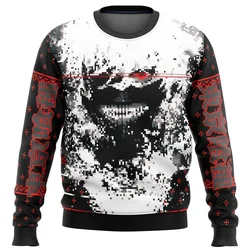 2024-2025 Tokyo Ghoul Trust Brzydki świąteczny sweter Prezent Święty Mikołaj Pullover Mężczyźni Bluza 3D I Top Jesień I Zima Clothi