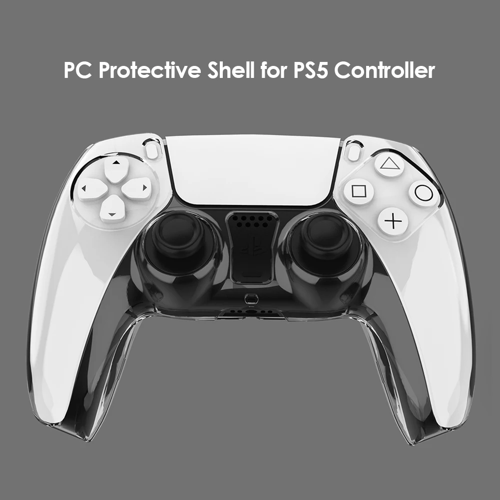 Hard Case Protective Cover For PS5 Transparent PC Cover Skin for PS5 DualSense Controller Accessories