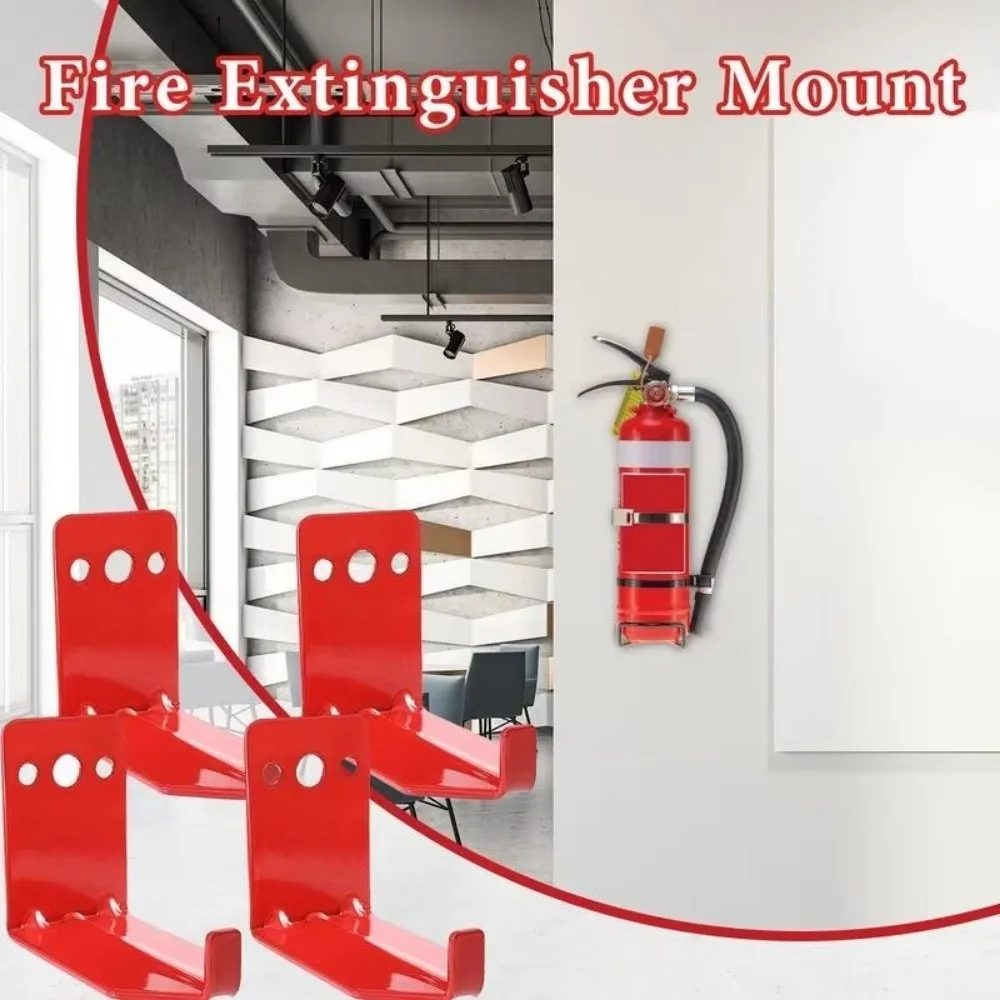 4 Set Heavy Duty Bracket Metal Construction with Screws Hanger Space-Saving Wall Mount Tool Storage Hook