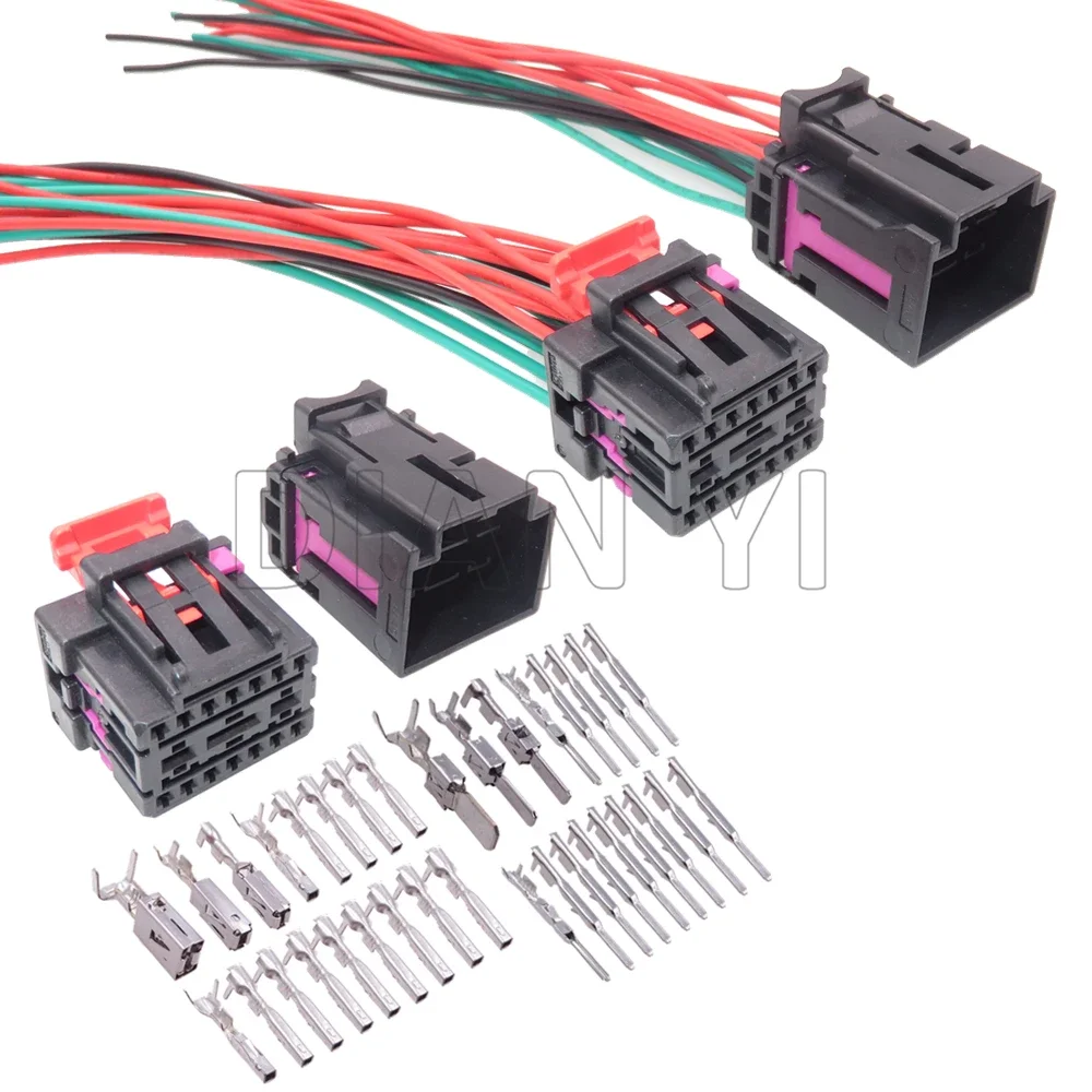 1 Satz 17-Wege-AC-Kabelbaum-Steckverbinder für VW Audi 4F0972575 4F0972483 Auto-Verkabelungsanschluss mit Kabeln