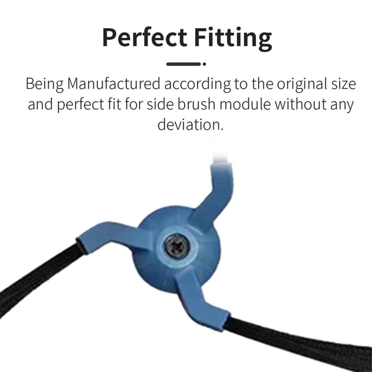 The New 6PCS Replacement Parts Side Brush for X10 Pro Omni / X9 Pro Robot Vacuums Cleaner Accessories Washable Edge Brush