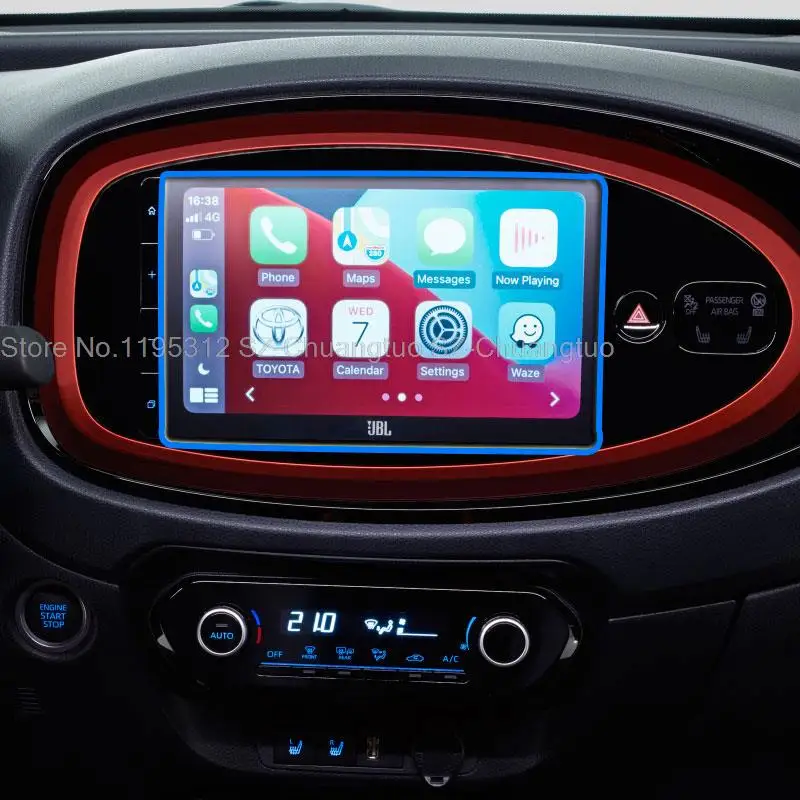 Osłona ekranu szkło hartowane do Toyota Aygo X 2022 9 calowe radio samochodowe GPS folia nawigacyjna do wnętrza akcesoria