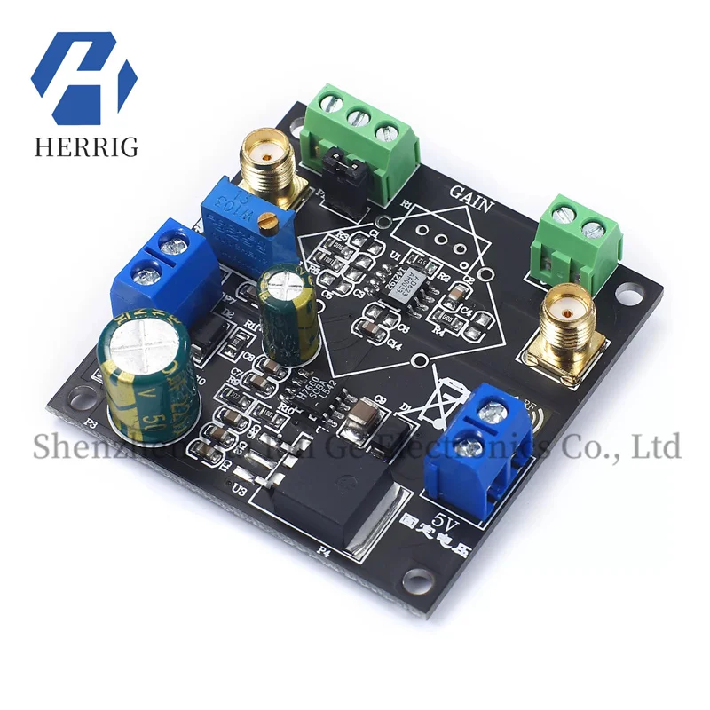 

1PCS Instrument amplifier AD623 voltage amplifier module adjustable single power single terminal/differential small signal