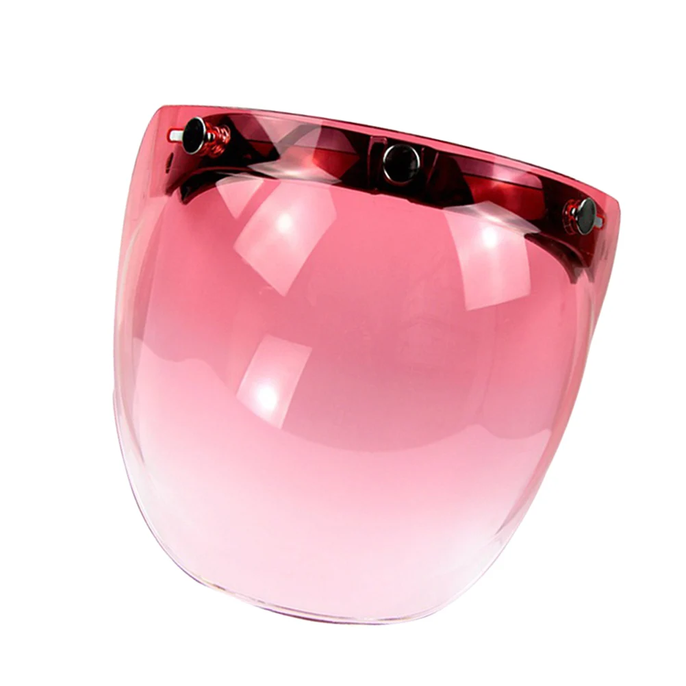 

Bike Goggles Visor Anti-Glare Windproof Pc Fence Adjustable Buckle Belt Rack Detachable Cycling Shield Cool Gradient Pink