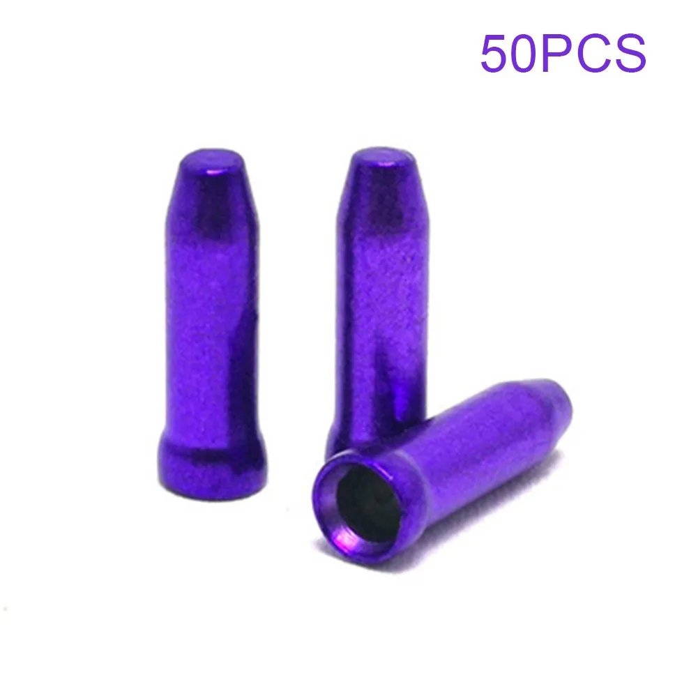 Brighten up your Bike with Colorful 50pcs MTB Road Bike Brake Shifter Derailleur Inner Cable End Cap Crimps (Random Color)