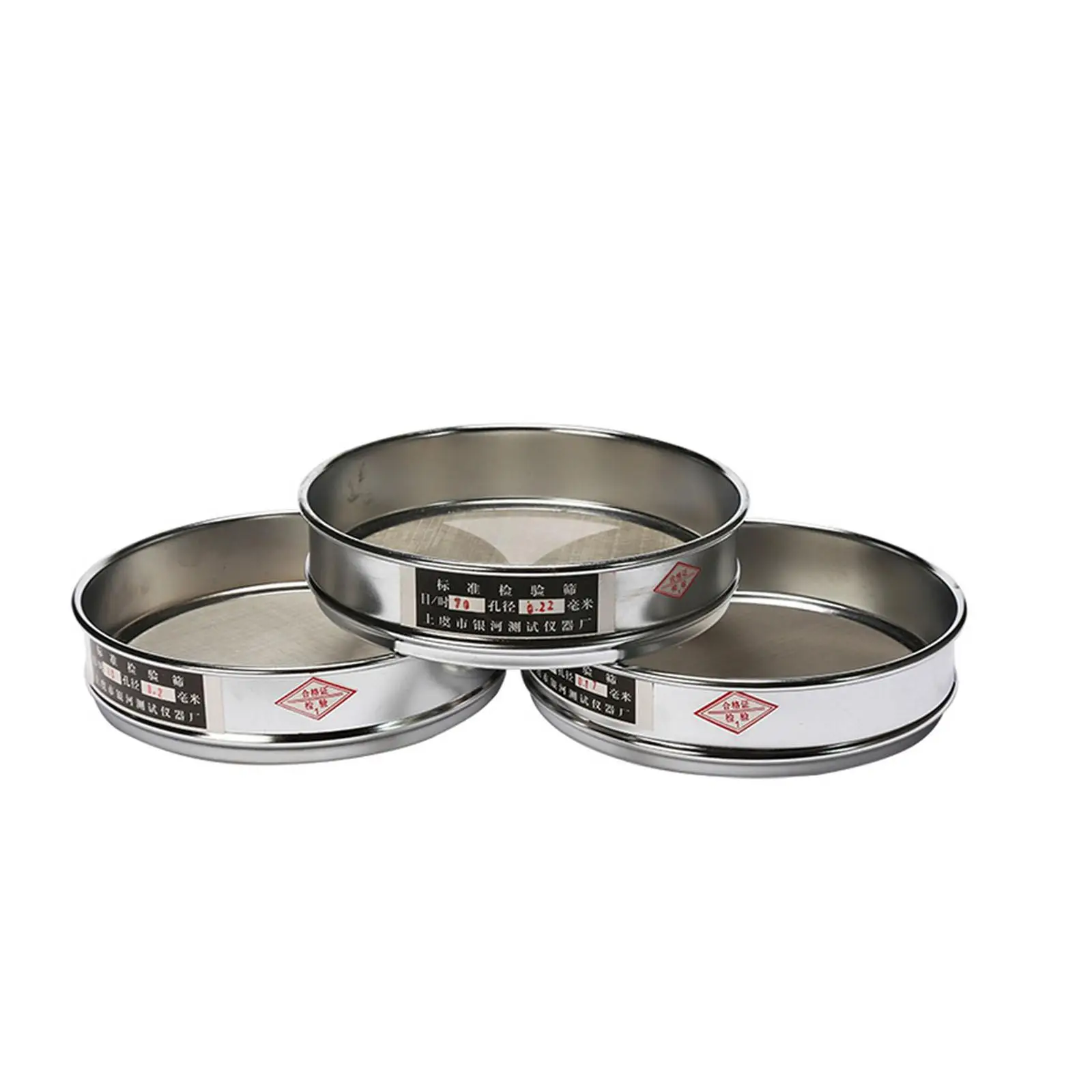 Dia 20cm From 1 mesh To 1000mesh Stainless Steel Net Chroming Body Test Sieve Standard Test Sieve Laboratory sieve