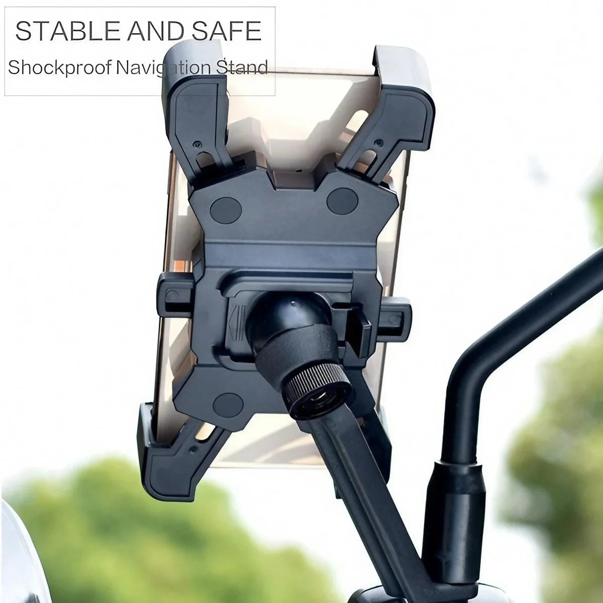 Auto Lock Bike Phone Holder Bicycle Mobile Cellphone Holder Easy Open Motorcycle Support Mount