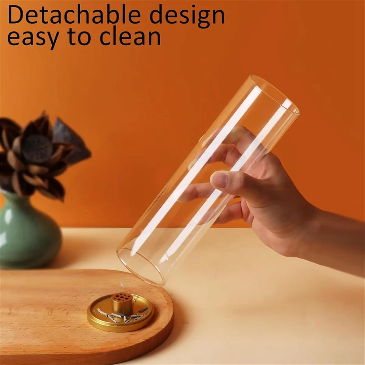 &A11I Incense Holder, Insence-Stick Holder [Anti-Ash Flying], Modern Incense Burner for Sticks with Removable Ash Catcher