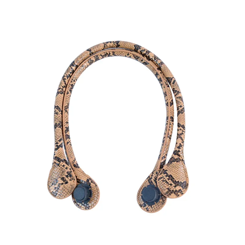 TANQU Long Short Faux Snakeskin Snake Skin Handle for Obag PU Leather Straps for O BAG Standard Mini Ochic O Chic Accessoires