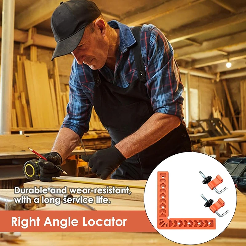 Multifunctional 90° Right Angle Locator Clamps for Woodworking Securing Clip L-shaped Auxiliary Right Angle Positioner Hand Tool