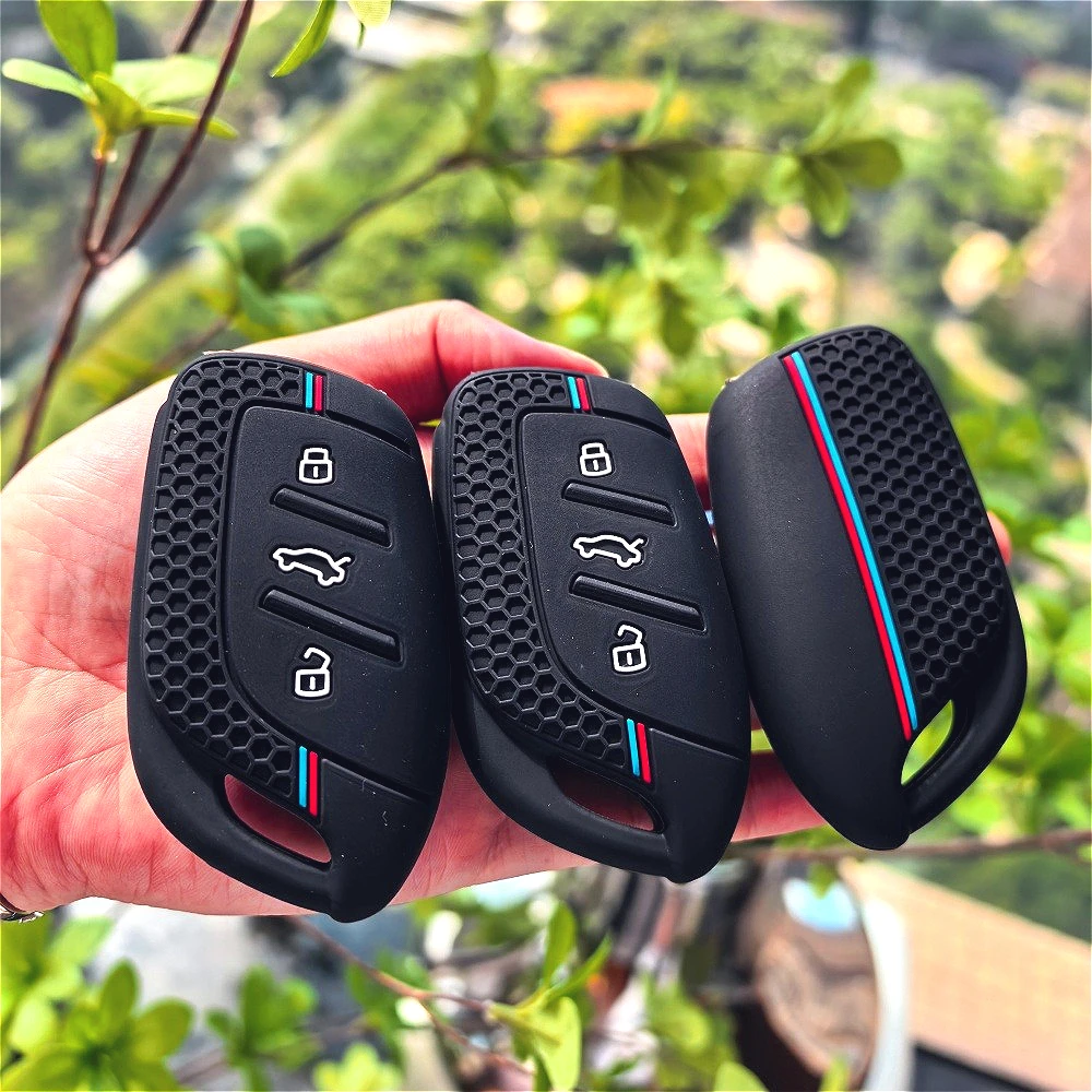 New Arrival 3 Buttons Silicone Fob Key Cover Case For MG 4 2023 Mg4 Ev MG HS GT ZS EV ZX MG5 MG6 for Roewe RX3 RX5 RX8 ERX5 I6