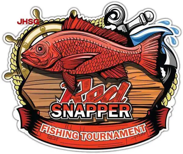 

Red Snapper Championship Fish Car Bumper Window Storage Cabinet Stickers Stickers Stickers