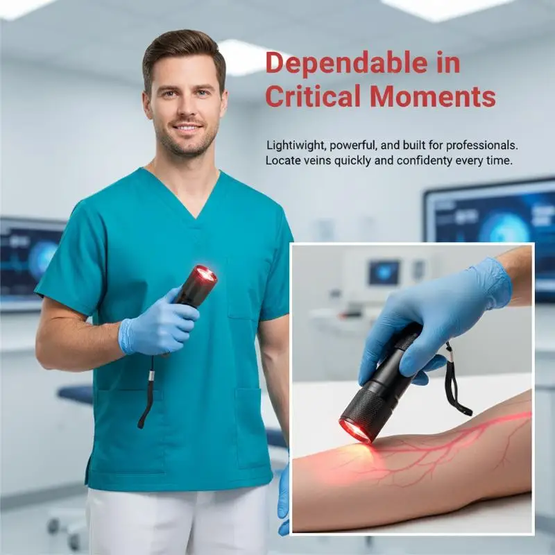 LED Vein Finder  Infrared Vein Locator Machine Nurse Injection Helper 2 In 1 Handheld Vein Viewer Blood Vessel Lamp