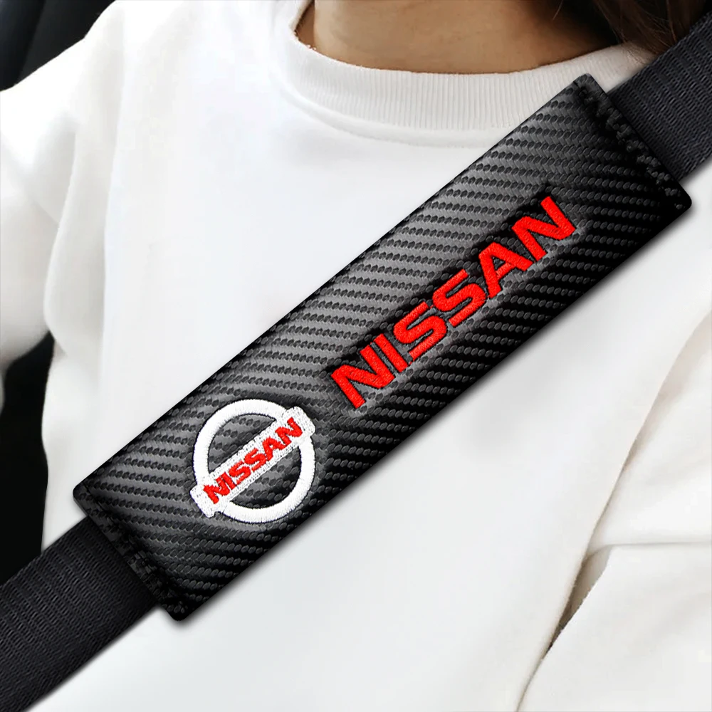 1/2 Uds funda para cinturón de seguridad de coche hombrera Nissan x-trail Xtrail T30 T31 T32 Juke Leaf Micra Qashqai Note Gtr R35 R34 J10 J11 J12