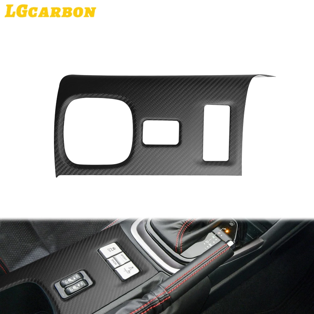 LGcarbon Matte Carbon Center Console Cover Seat Heating Frame Trim For Toyota GR86 for Subaru BRZ 2022up Automatic Version