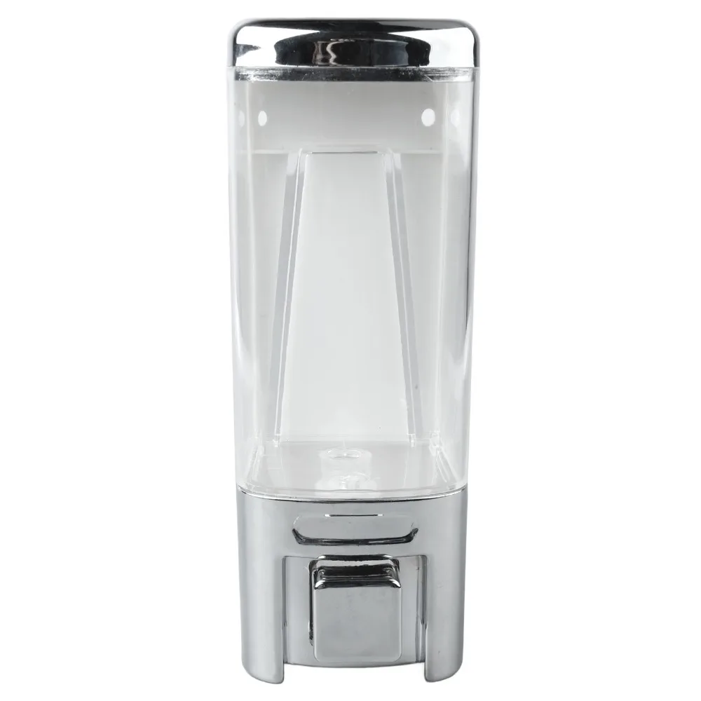 

Plastic Soap Dispenser Single Head 480ml Capacity Soap Gel Dispenser Silver Refillable Hand Soap Dispenser