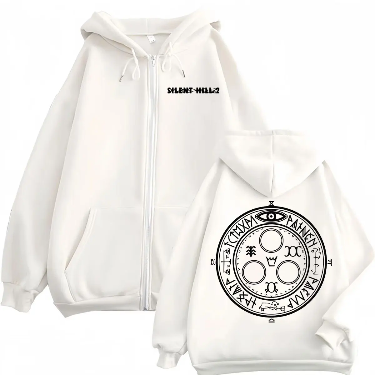 Limited Silent Hill 2 Game Print Zipper Hoodies High Quality Fashion Zip Up Pullovers Men Women Casual Long Sleeve Sweatshirts