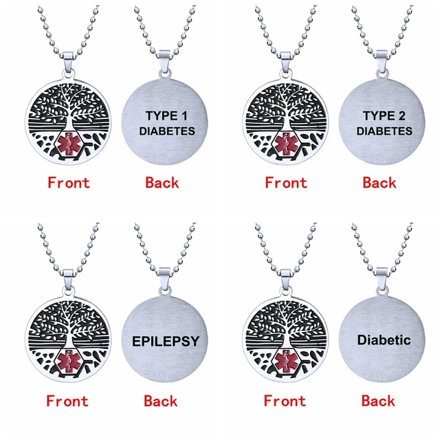 Mens diabetic necklace shop