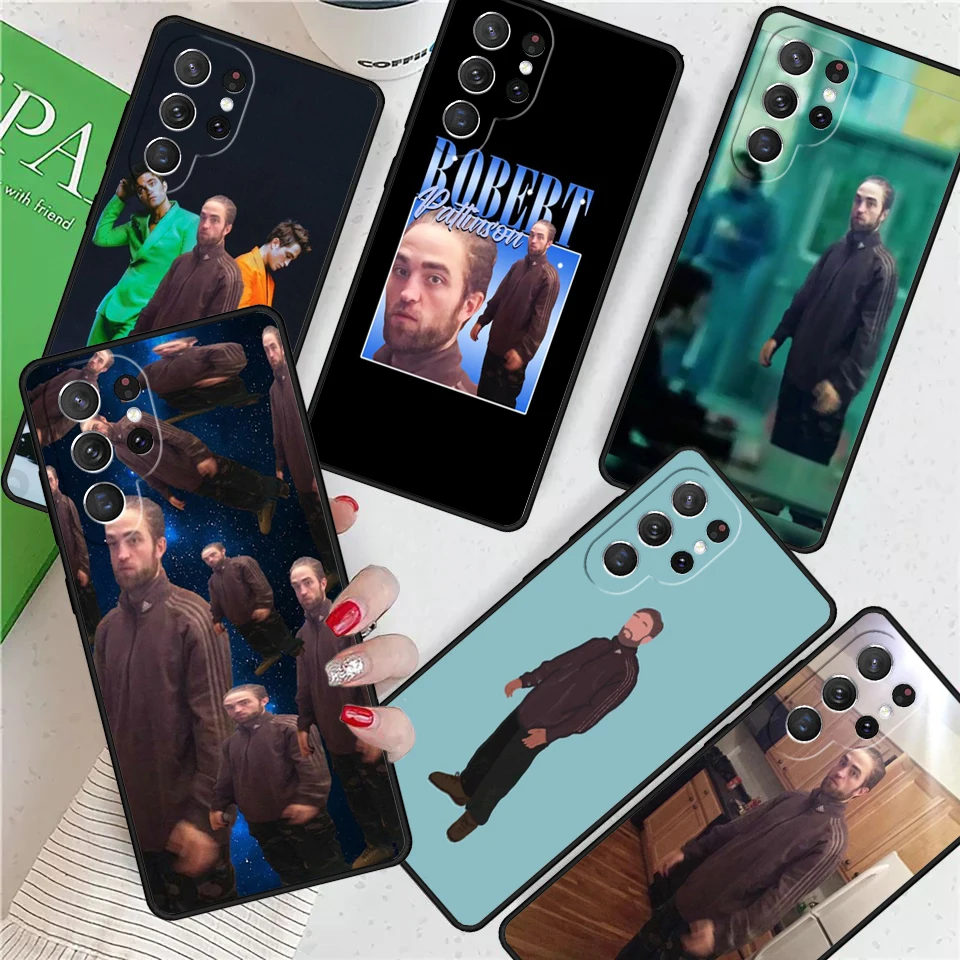 Robert Pattinson Standing Meme For Samsung Galaxy S24 Ultra S21 S22 S8 S9 S10 5G Note 10 20 Plus FE S23 Phone case Cover Coque