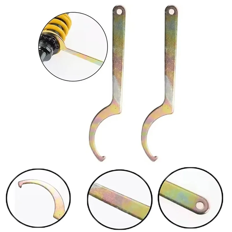 Universal Spring Adjuster Wrench Tools Motorcycle Tool Shock Absorber Suspension Tools Hand Tool Hook For Honda Spring Adjuster
