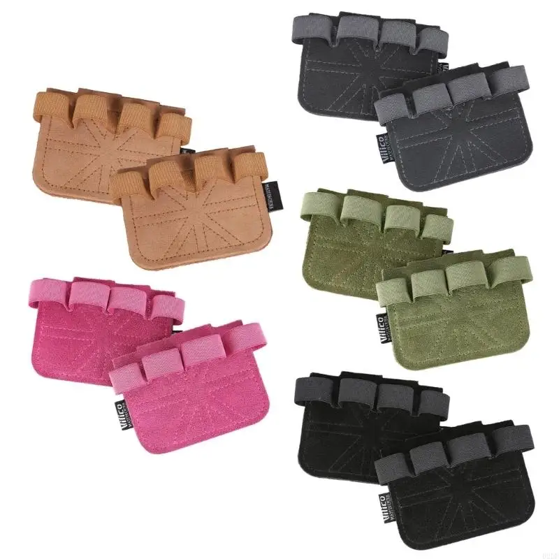  Lifting Grip Pad Palms Protector Antislip Four Finger Glove for Fitness Exercise