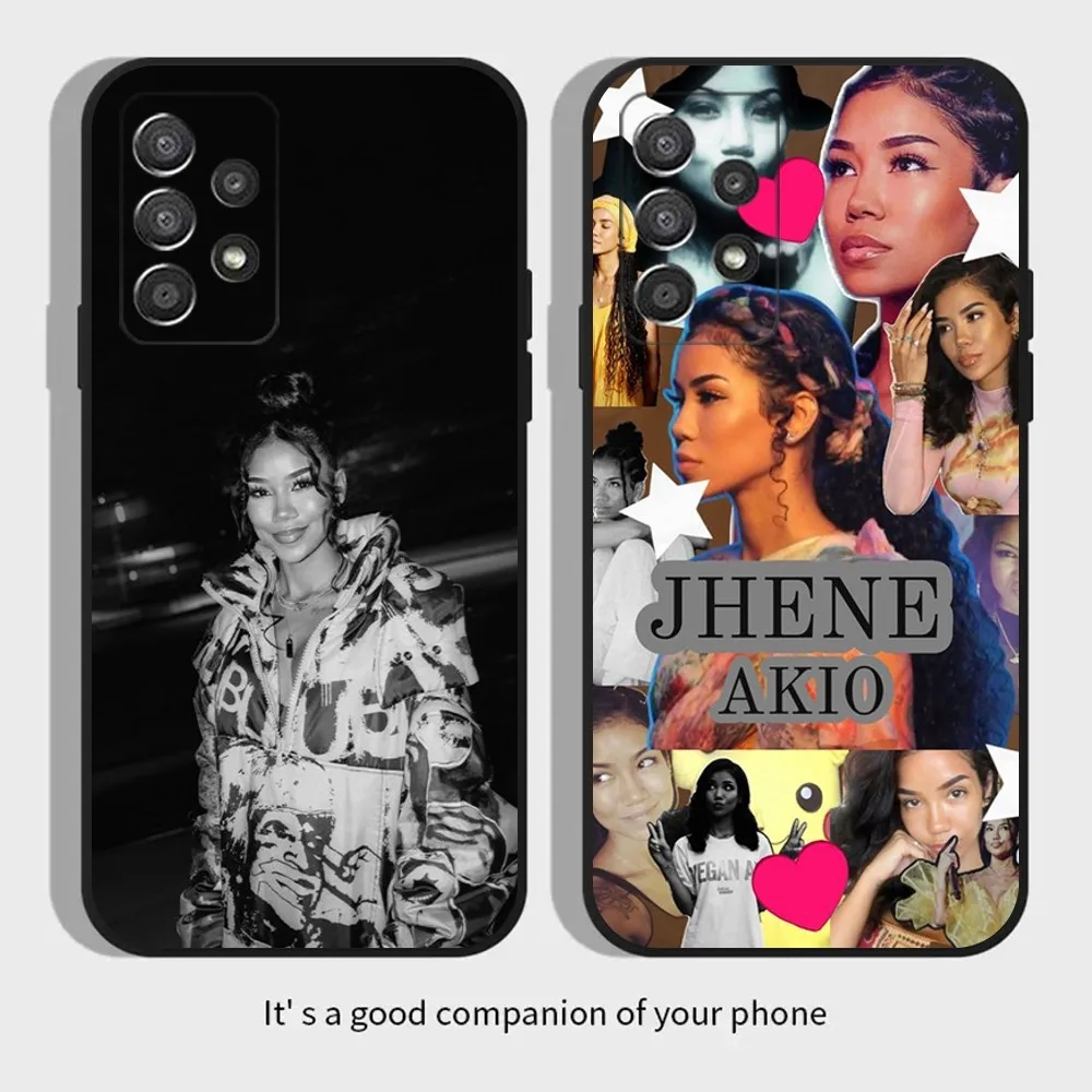 Мягкий черный чехол для телефона Singer J-Jhene A-Aiko для Samsung Galaxy A13,A21s,A22,A31,A32,A52,A53,A71,A80,A91