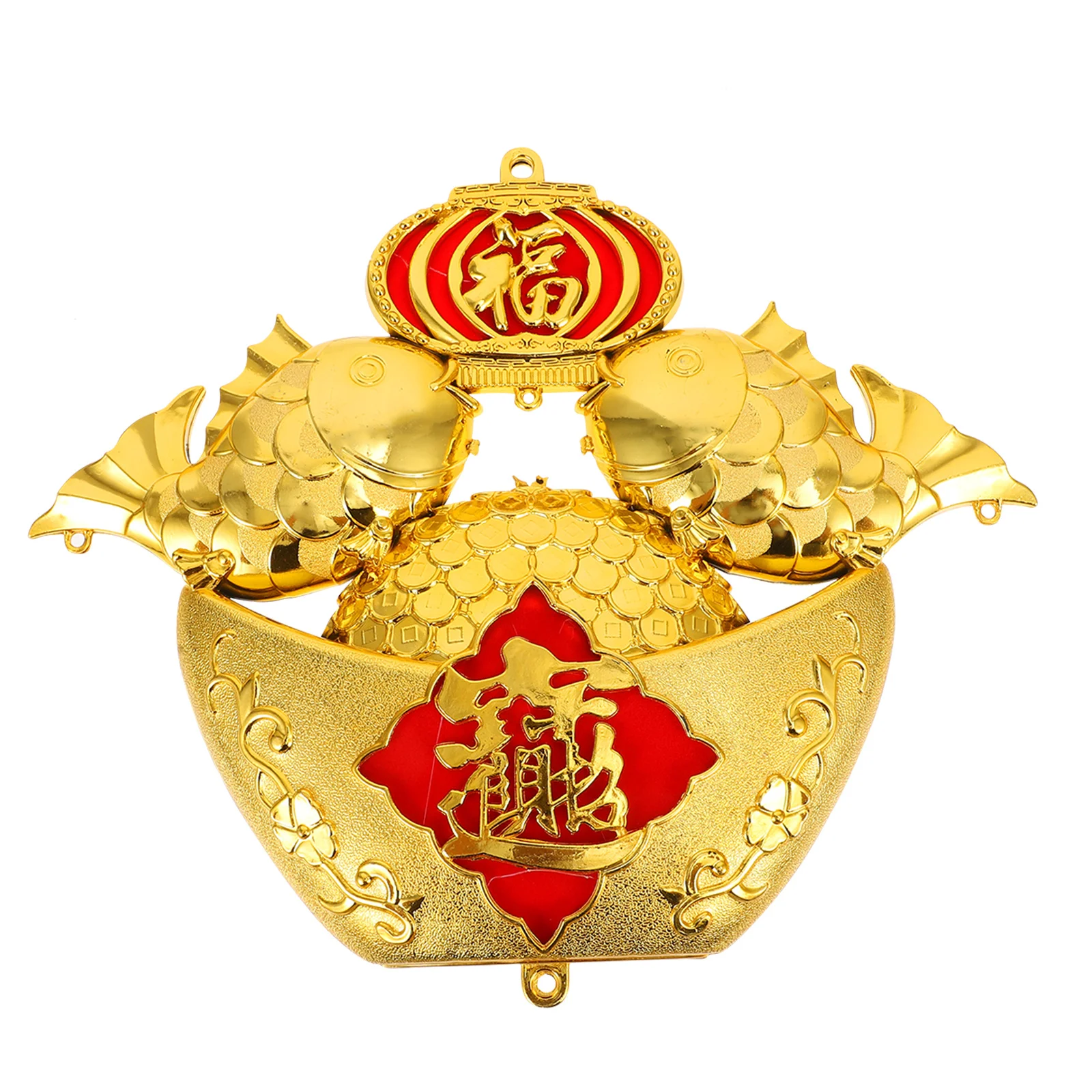 1 قطعة سبيكة ذهبية معلقة ديكور السنة الصينية الجديدة مهرجان الربيع DIY المعلقات الرائعة الحرف البلاستيكية زخرفة احتفالية #4