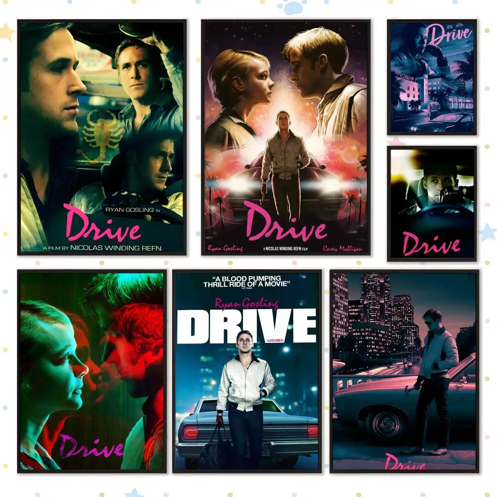 Film Series Movie Drama Story Drive Poster PP Self Adhesive Wall Decor Aesthetic Bedroom Gaming Room Home Holiday Gift