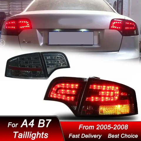 6 best sales audi a4 b7 led tail lights - №1
