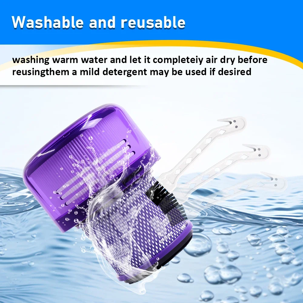 Repuestos de aspiradora con filtro Hepa para Dyson V11 Outsize V11 Outsize Absolute + colador 970422-01, accesorios de repuesto