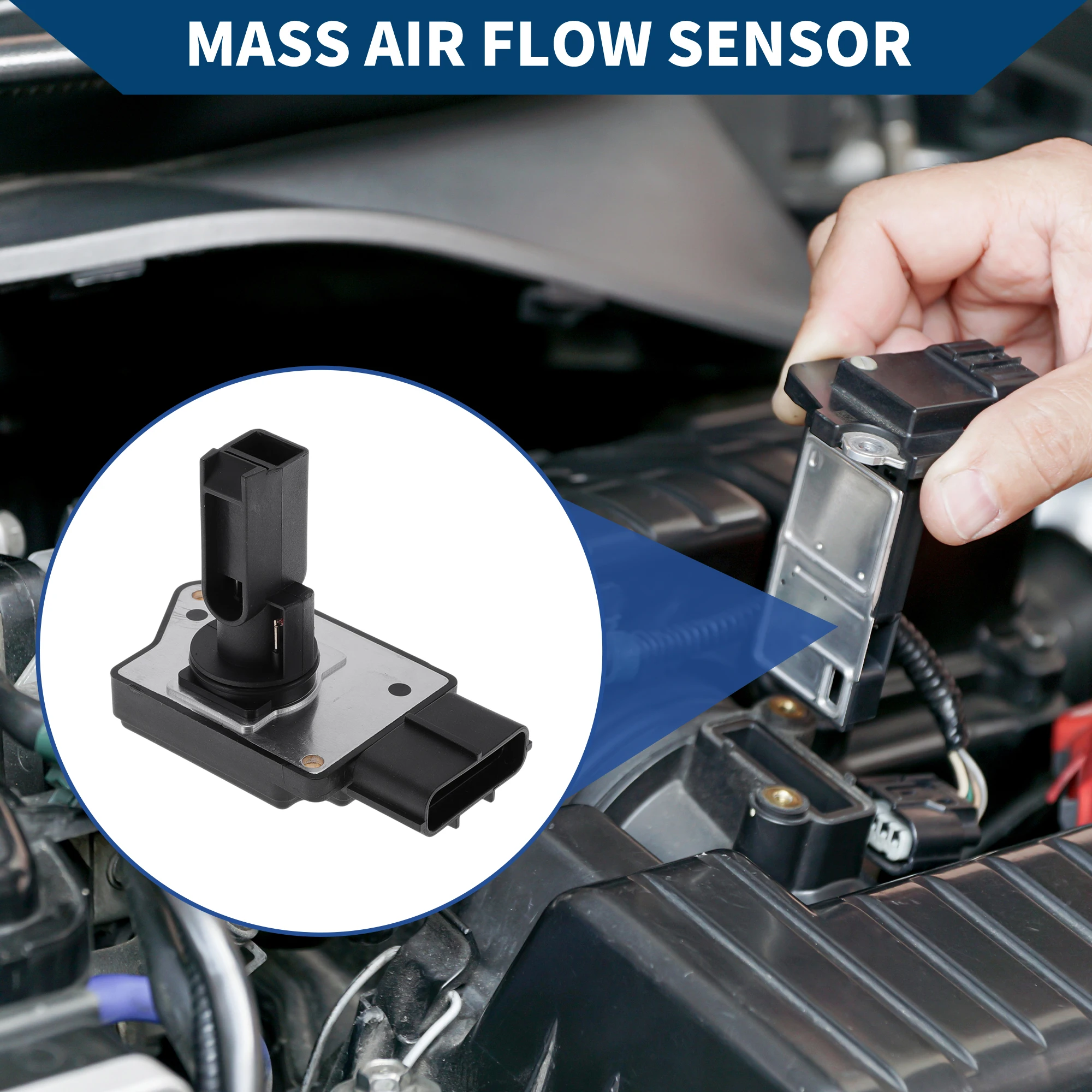 UXCELL Mass Air Flow Sensor Meter No.3L3Z-12B579-ARM for Ford Excursion 2003-2005 V8