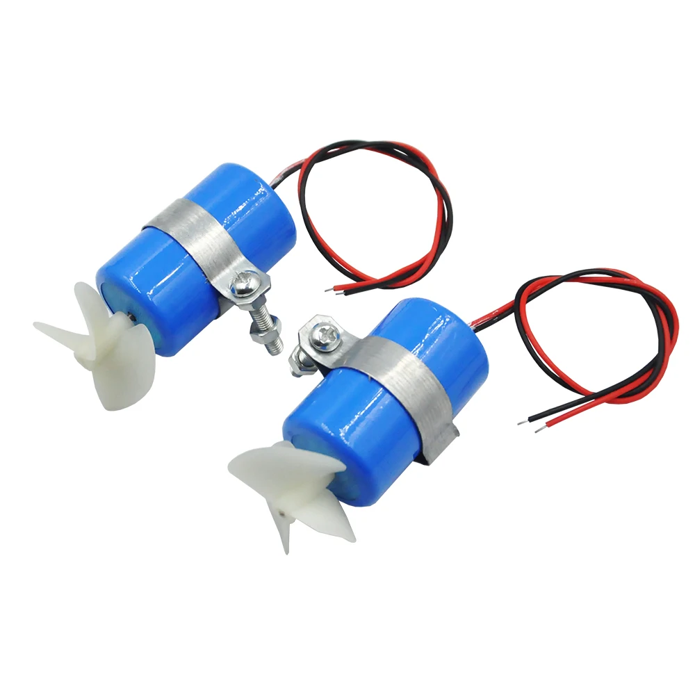 RC boat Motor 7.4V 16800RPM Underwater Thruster Motor 3-blades Propeller Kit for DIY ROV Robot Model Boat Submarine Parts