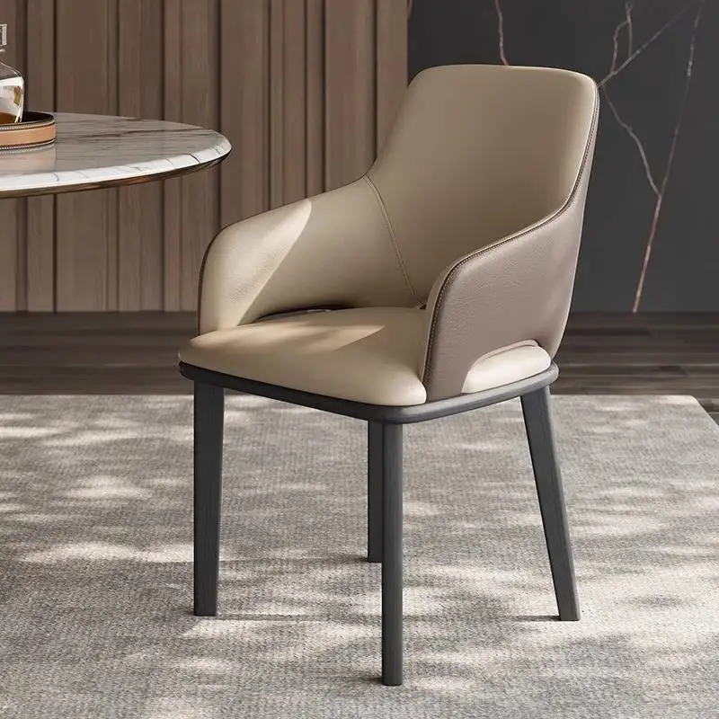 

Italian Designer Dining Chairs Stylish Backrest Living Room Dining Chairs Arm Office High Sillas Para Comedor Furniture Home