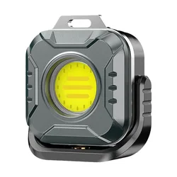 Mini LED Work Light Multifunctional Rechargeable with Buckle Luminous Flashlight Outdoor Camping Led Keychain Flashlight
